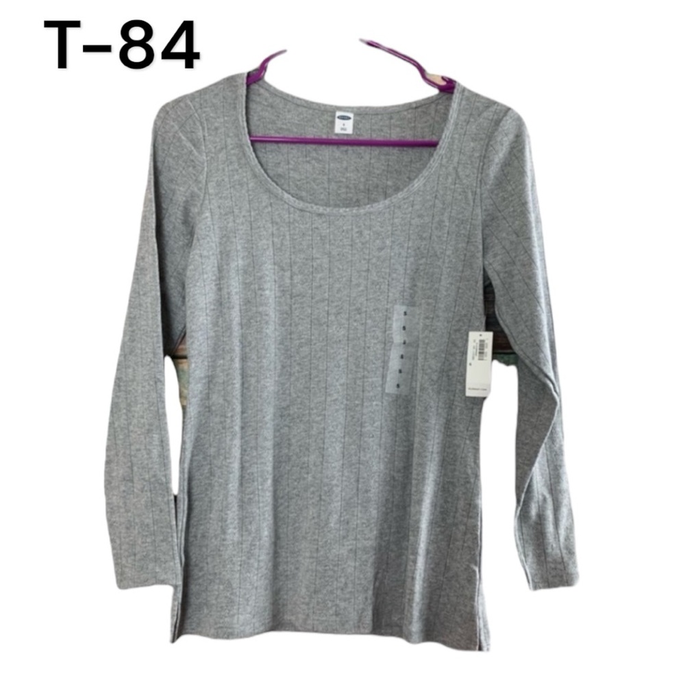 Old Navy Sz S Long Sleeve Top NWT Gray
